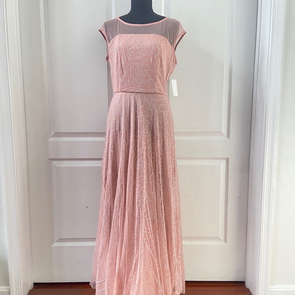 Elegant Pink Evening Gown